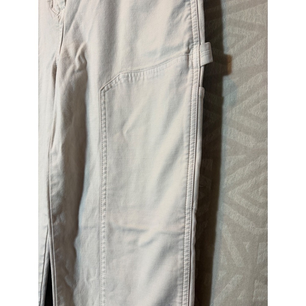Wilfred Free Aritzia Beige Carpenter Pants High Rise Utility Straight Leg Size 8 - Picture 4 of 9